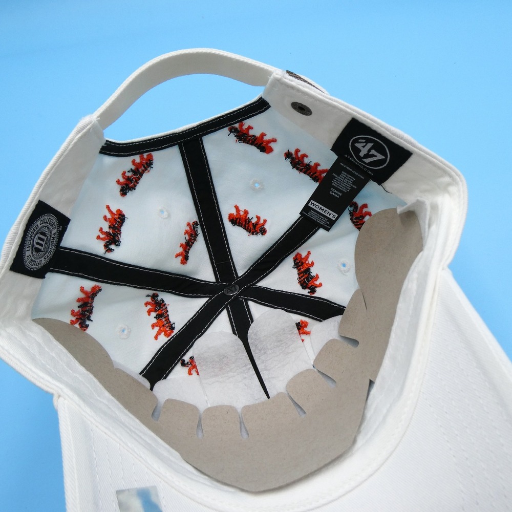 '47 Auburn Tigers Hat Womens Adjustable Clean Up White All Over Tiger Pattern - Picture 7 of 8